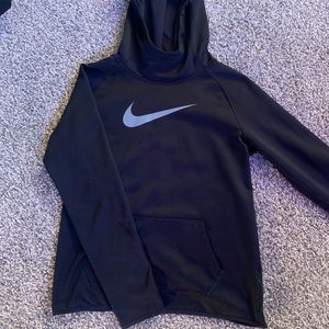Black Nikes dri-fit hoodie.